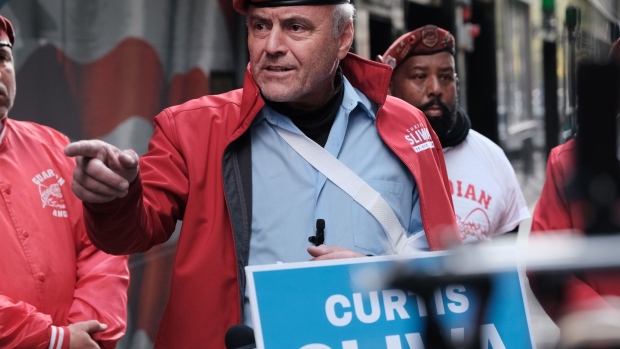Eric Adams during a Get Out the Vote rally in Brooklyn on Oct. 22.