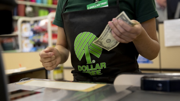 An employee works at a cash register at a Dollar Tree Inc. store in Chicago, Illinois, U.S., on Tuesday, March 3, 2020. Dollar Tree released earnings figures on March 4. Photographer: Daniel Acker/Bloomberg