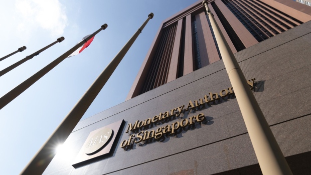 The Monetary Authority of Singapore building in Singapore, on Wednesday, Oct. 27, 2021. Singapore is seeking to cement itself as a key player for cryptocurrency-related businesses as financial centers around the world grapple with approaches to handle one of the fastest growing areas of finance. Photographer: Wei Leng Tay/Bloomberg