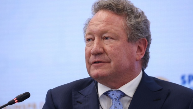 Andrew Forrest, billionaire and chairman of Fortescue Metals Group Ltd., speaks during a panel session on day three of the St. Petersburg International Economic Forum (SPIEF) in St. Petersburg, Russia, on Friday, June 4, 2021. President Vladimir Putin will host Russia’s flagship investor showcase as he seeks to demonstrate its stuttering economy is back to business as usual despite continuing risks from Covid-19 and new waves of western sanctions.