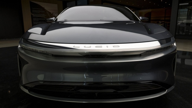 The Lucid Air prototype electric vehicle.