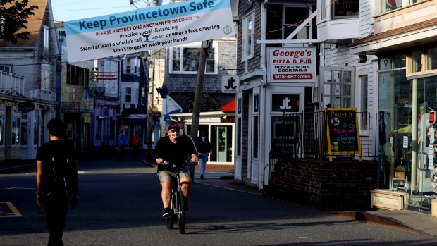Commercial Street in Provincetown in May 2020.