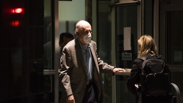 Robert Brockman departs from a competency hearing at the federal courthouse in Houston, Texas, on Nov. 16.