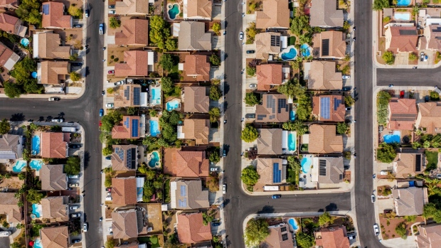 Homes in McCullough Hills neighborhood are seen in this aerial photograph taken over Henderson, Nevada, U.S., on Friday, Sept. 18, 2020.