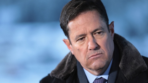 Jes Staley, chief executive officer of Barclays Plc, pauses during a Bloomberg Television interview at the World Economic Forum (WEF) in Davos, Switzerland, on Thursday, Jan. 19, 2017. World leaders, influential executives, bankers and policy makers attend the 47th annual meeting of the World Economic Forum in Davos from Jan. 17 - 20.