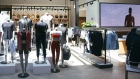 Sports apparel is displayed for sale at a Lululemon Athletica Inc. store in the Lincoln Park neighborhood of Chicago.