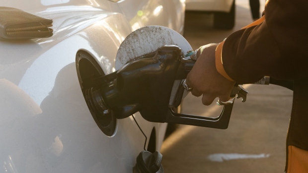 A driver refuels their vehicle at a Shell gas station in La Jolla, California, U.S., on Thursday, Oct. 21, 2021. American drivers will continue to face historically high fuel prices as gasoline demand surged to the highest in more than a decade. Photographer: Bing Guan/Bloomberg