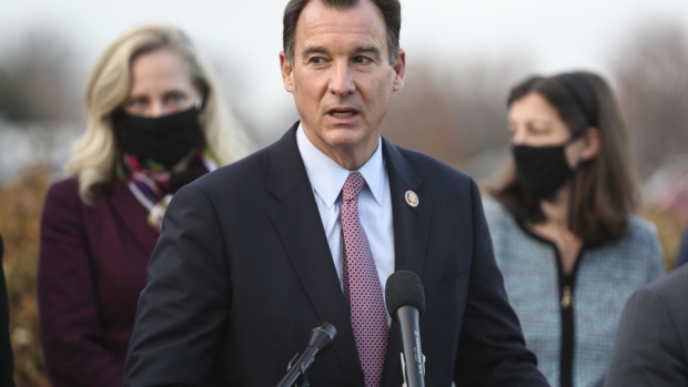 Representative Tom Suozzi, a Democrat from New York, speaks during a news conference with members of the Problem Solvers Caucus at the U.S. Capitol in Washington, D.C., U.S., on Monday, Dec. 21, 2020. The House and Senate are set to vote today on a roughly $900 billion pandemic relief bill to bolster the U.S. economy amid the continued coronavirus pandemic that would be the second-biggest economic rescue measure in the nation’s history.