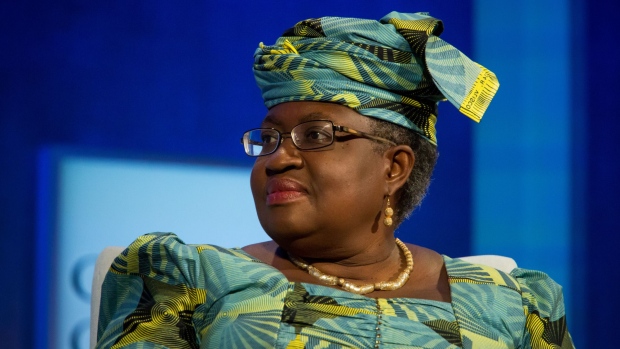 Ngozi Okonjo-Iweala, former chair of the Gavi and former finance minister of Nigeria, listens in a panel discussion during the annual meeting of the Clinton Global Initiative (CGI) in New York, U.S., on Monday, Sept. 19, 2016. The annual CGI meetings bring together heads of state, leading CEOs, philanthropists, and members of the media to facilitate discussion and forward-thinking initiatives that challenge the way we impact the future.