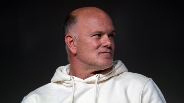 Mike Novogratz, chief executive officer of Galaxy Investment Partners, during a panel discussion on Secret Non-Fungible Token (NFTs) at the NFT.NYC Event in New York, U.S., on Tuesday, Nov. 2, 2021. NFT.NYC brings together over 500 speakers from the crypto, blockchain, and NFT communities for a three-day event of discussions and workshops.