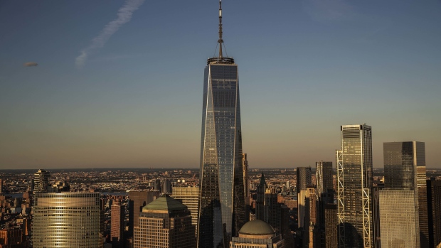 One World Trade Center in lower Manhattan in New York. Photographer: Victor J. Blue/Bloomberg