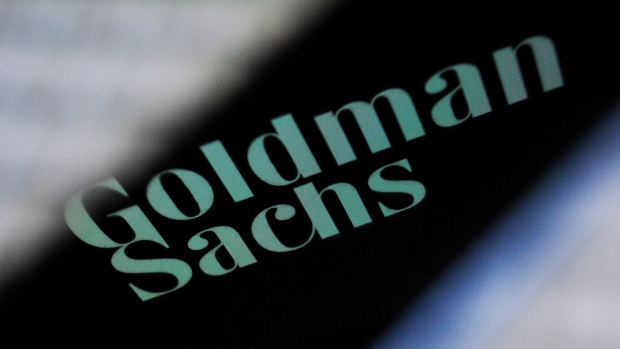 The Goldman Sachs bank logo Photographer: Getty Images/NurPhoto