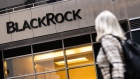 Signage outside Blackrock headquarters in New York, U.S., on Wednesday, Oct. 13, 2021. BlackRock gains 1.7% in premarket trading after reporting revenue and adjusted EPS for the third quarter that beat the average analyst estimates.