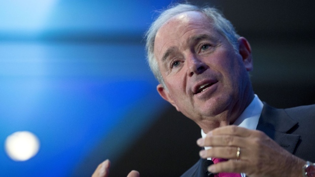 Stephen "Steve" Schwarzman, co-founder, chairman and chief executive officer of Blackstone Group LP, speaks at an Economic Club of Washington luncheon in Washington, D.C., U.S., on Tuesday, Sept. 15, 2015.
