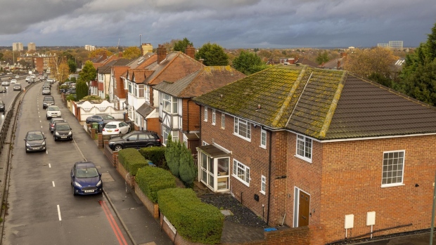 Residential homes in Kingston upon Thames, U.K., on Monday, Dec. 6, 2021. U.K. households, already bracing for their energy bills to rise by “several hundred pounds,” will see a further jump following the collapse of Bulb Energy Ltd. and other suppliers, the regulator said.