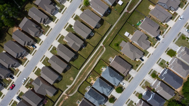 Residential homes in Lithonia, Georgia, U.S., on Tuesday, April 27, 2021. The U.S. economy is on a multi-speed track as minorities in some cities find themselves left behind by the overall boom in hiring, according to a Bloomberg analysis of about a dozen metro areas.