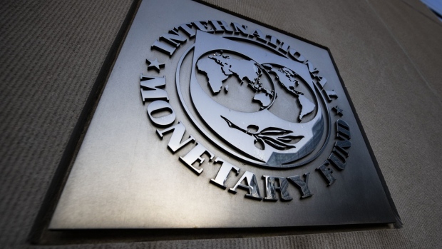 The International Monetary Fund (IMF) headquarters in Washington, D.C., U.S., on Saturday, April 3, 2021. The IMF next week will upgrade its forecast for global economic growth, driven by improved outlooks for the U.S. and China, while warning of high uncertainty and new virus strains that threaten to hold back the rebound. Photographer: Samuel Corum/Bloomberg