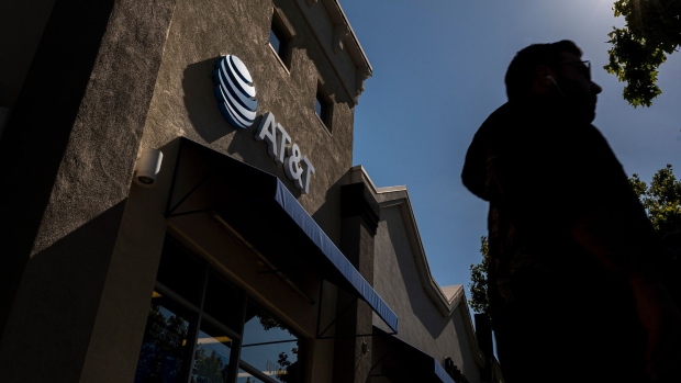 An AT&T store in El Cerrito, California, U.S., on Tuesday, July 20, 2021. AT&T Inc. is scheduled to release earnings figures on July 22.