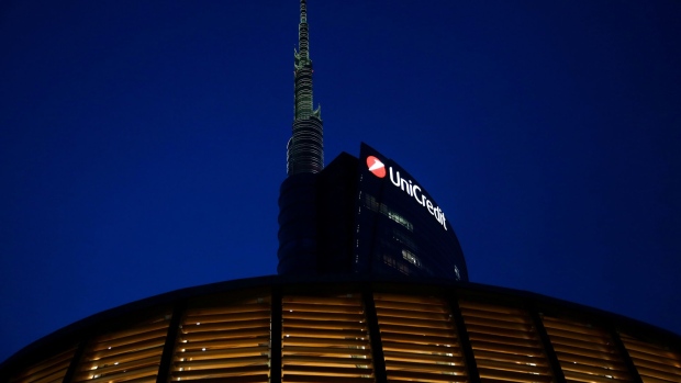 The UniCredit SpA headquarters stand in Milan.