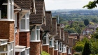 A terrace of homes on a hill in Birstall, U.K., on Monday, July 5, 2021. Global valuations in the property markets are soaring at the fastest pace since 2006, according to Knight Frank, with annual price increases in double digits.
