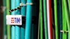 Fiber optic cables at a Telecom Italia SpA telephone exchange in Rome, Italy, on Monday, May 17, 2021. Telecom Italia report results on Wednesday.