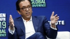 Rajeev Misra, chief executive officer of SoftBank Investment Advisers, speaks during the Milken Institute Global Conference in Beverly Hills, California, U.S., on Monday, April 29, 2019. The conference brings together leaders in business, government, technology, philanthropy, academia, and the media to discuss actionable and collaborative solutions to some of the most important questions of our time.