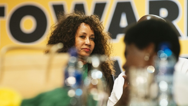Lindiwe Sisulu, South Africa's minister for human settlements, looks on during the 54th national conference of the African National Congress party in Johannesburg, South Africa, on Monday, Dec. 18, 2017. With his election as leader of the ruling African National Congress on Monday, Cyril Ramaphosa, 65, will be the party's presidential candidate in 2019 and may take over running the country from Jacob Zuma sooner than that if he's ousted before the end of his second term.