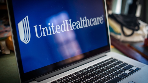 The United HealthCare Group Inc. logo on a laptop computer arranged in Hastings on Hudson, New York, U.S., on Saturday, Jan. 23, 2021. UnitedHealth Group Inc. recorded a smaller profit for the last quarter of 2020 as the company saw rising medical costs tied to Covid-19, the Washington Post reports. Photographer: Tiffany Hagler-Geard/Bloomberg