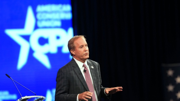 Ken Paxton, Texas attorney general, speaks during the Conservative Political Action Conference (CPAC) in Dallas, Texas, U.S., on Sunday, July 11, 2021. The three-day conference is titled "America UnCanceled."