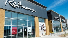 A Reitman's clothing store is seen next to an Aldo shoe store at an outdoor mall Tuesday May 19, 202