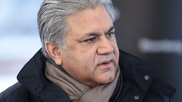 Arif Naqvi, chief executive officer of Abraaj Capital Ltd., speaks during a Bloomberg Television interview at the World Economic Forum (WEF) in Davos, Switzerland, on Tuesday, Jan. 17, 2017. World leaders, influential executives, bankers and policy makers attend the 47th annual meeting of the World Economic Forum in Davos from Jan. 17 - 20.