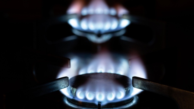 Natural gas burns on a domestic kitchen stove. Photographer: Alessia Pierdomenico/Bloomberg