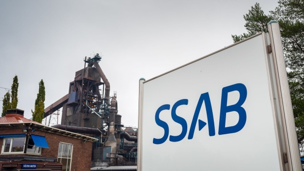 The SSAB AB steel slab mill in Lulea, Sweden, on Wednesday, Oct. 6, 2021. Sweden's SSAB AB, partnered with utility Vattenfall AB and miner LKAB to produce the first fossil-free steel by substituting green hydrogen for coal at the Hybrit plant. Photographer: Mikael Sjoberg/Bloomberg