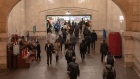 Commuters walk through Grand Central station during morning rush hour in New York. Photographer: Jeenah Moon/Bloomberg