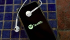The Spotify logo on a smartphone. Photographer: Gabby Jones/Bloomberg
