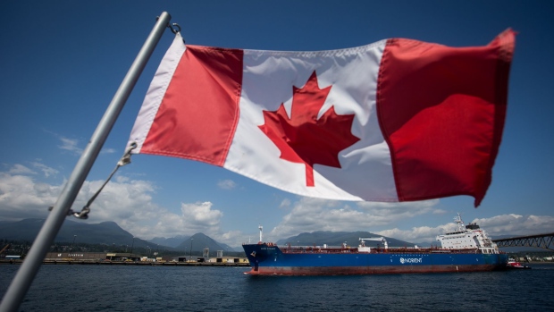 A Canadian flag