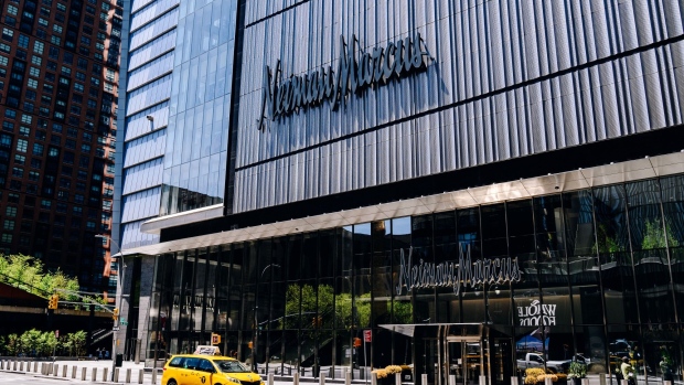 A Neiman Marcus Group Inc. store stands in Hudson Yards in New York, U.S., on Tuesday, May 5, 2020. Many retailers are losing their grip with much of the economy shuttered by coronavirus lockdowns. And even as some states move to reopen, many Americans are hesitant to go back into brick-and-mortar establishments.