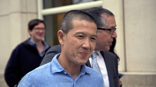 Roger Ng exits from federal court in the Brooklyn borough of New York, on May 6, 2019.
