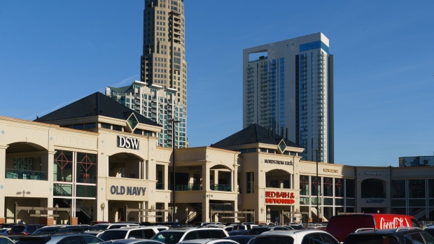 A shopping center in the Buckhead neighborhood of Atlanta, Georgia, U.S., on Friday, Dec. 3, 2021. Residents of the Atlanta area are experiencing the worst inflation among major U.S. cities, with October prices up 7.9% from a year ago -- more than double the rate in San Francisco.