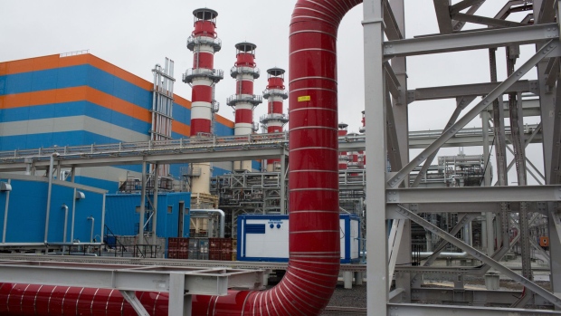 Pipework stands at the second train liquefaction and purification facility during its official opening at the Yamal LNG plant, operated by Novatek PJSC, in Sabetta, Russia, on Thursday, Aug. 9, 2018. Novatek is one of the largest independent natural gas producers in Russia. Photographer: Andrey Rudakov/Bloomberg