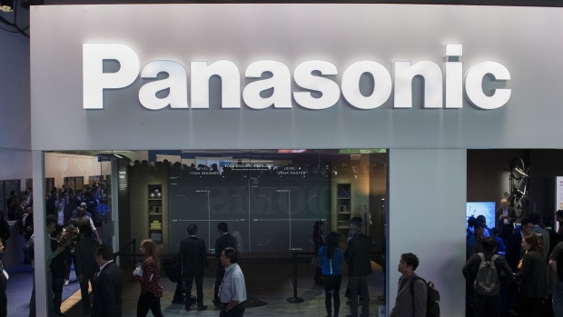 Attendees walk past the Panasonic Corp. booth during CES 2020 in Las Vegas. Photographer: Bridget Bennett/Bloomberg