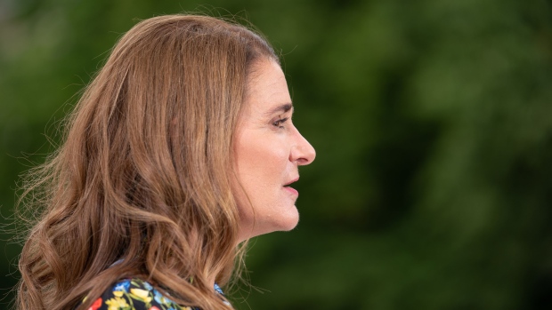 Melinda Gates, co-chair of the Bill and Melinda Gates Foundation, speaks during a Bloomberg Television interview at the Group of Seven (G-7) finance ministers and central bank governors meeting in Chantilly, France, on Thursday, July 18, 2019. Global finance chiefs found common ground in their fear of Facebook Inc.’s Libra initiative as they met to discuss more contentious issues from digital taxation to the economic outlook.