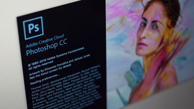 The Adobe Systems Inc. Photoshop CC software 