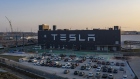 The Tesla Gigafactory in Shanghai, China, on Friday, Dec. 25, 2020. 