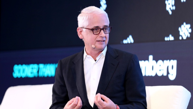 David Kenny, chief executive officer of Nielsen Holdings Plc, speaks during the Bloomberg Sooner Than You Think technology event in Singapore, on Thursday, Sept. 5, 2019. Sooner Than You Think is Bloomberg's flagship technology series, with annual editions in North America, Asia and Europe.