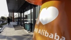 The mascot for Alibaba Group Holding Ltd.'s Taobao e-commerce platform near the company's headquarters in Hangzhou, China, on Monday, Feb. 21, 2022. Alibaba is scheduled to release earnings results on Feb. 24. Photographer: Qilai Shen/Bloomberg