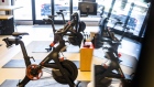 Peloton stationary bikes for sale at the company's showroom in Dedham, Massachusetts, U.S., on Wednesday, Feb. 3, 2021. Peloton Interactive Inc. is scheduled to release earnings figures on February 4.