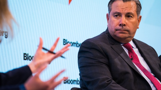 Anthony Staffieri, chief financial officer of Rogers Communications Inc., listens during the Bloomberg Canadian Fixed Income Conference in New York, U.S., on Tuesday, Sept. 26, 2017. The conference offers an in-depth look at the market for Canadian bonds.