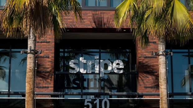 Stripe Inc. headquarters in San Francisco, California, U.S., on Thursday, Dec. 3, 2020. Stripe will team up with some of the world's largest banks to offer checking accounts to businesses that sell their wares on e-commerce platforms such as Shopify Inc.