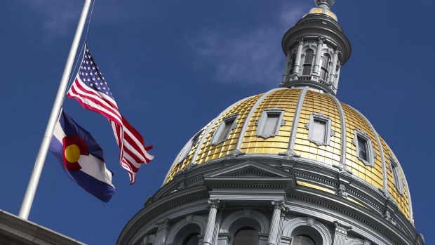 The Colorado State Capitol in Denver. Photographer: Michael Ciaglo/Getty Images North America